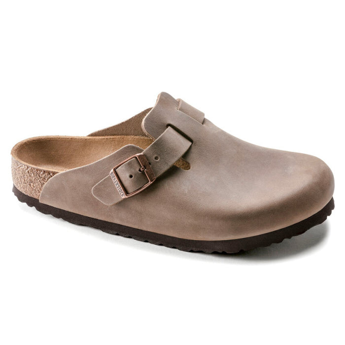 Boston Soft Footbed Oiled Leather TOBACCO BROWN IN REGULAR /WIDE WIDTH