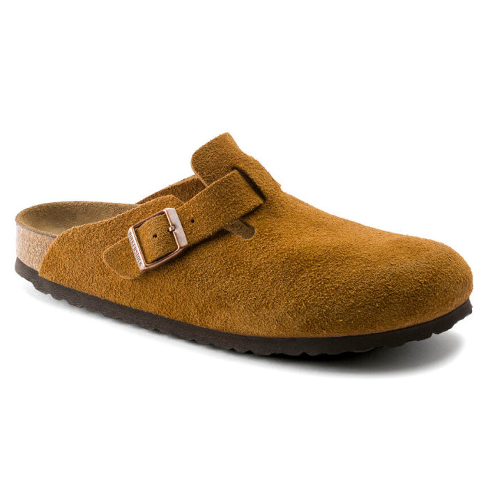 Birkenstock Boston Soft Footbed Suede Narrow/Medium Width