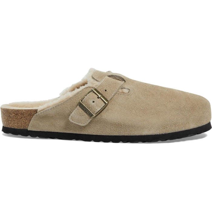 Birkenstock Boston Shearling Regular Width in Taupe