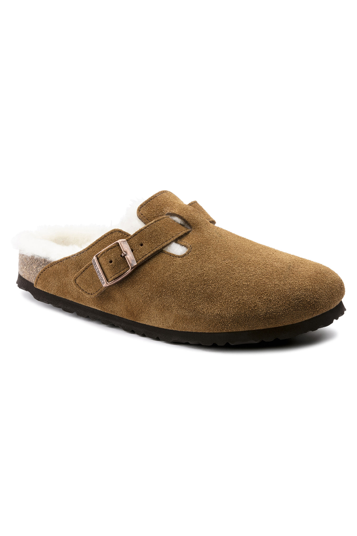 Birkenstock Boston  Shearling Lined  Narrow width  in Mink