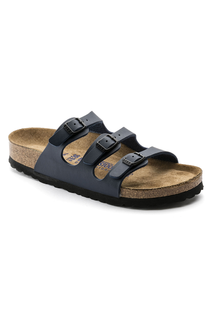 Birkenstock Florida Birko-Flor Regular Width in Blue