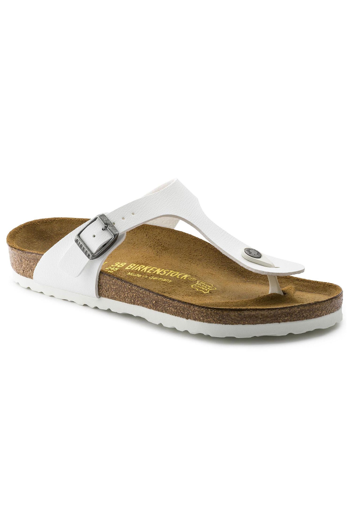 Birkenstock Gizeh Birko-Flor Regular Width in White