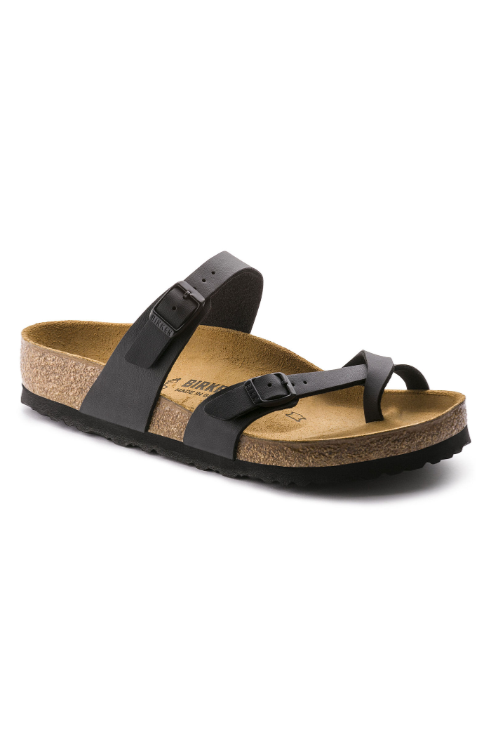 Birkenstock Mayari Birko-Flor Regular Width in Black
