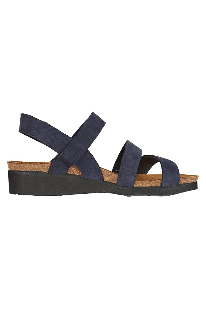 Naot Kayla Wide Width in Navy Velvet Nubuck