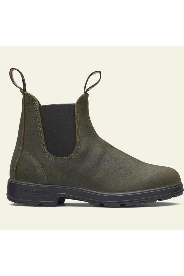 Blundstone 1615 Series Chelsea Boot in Dark Olive Suede