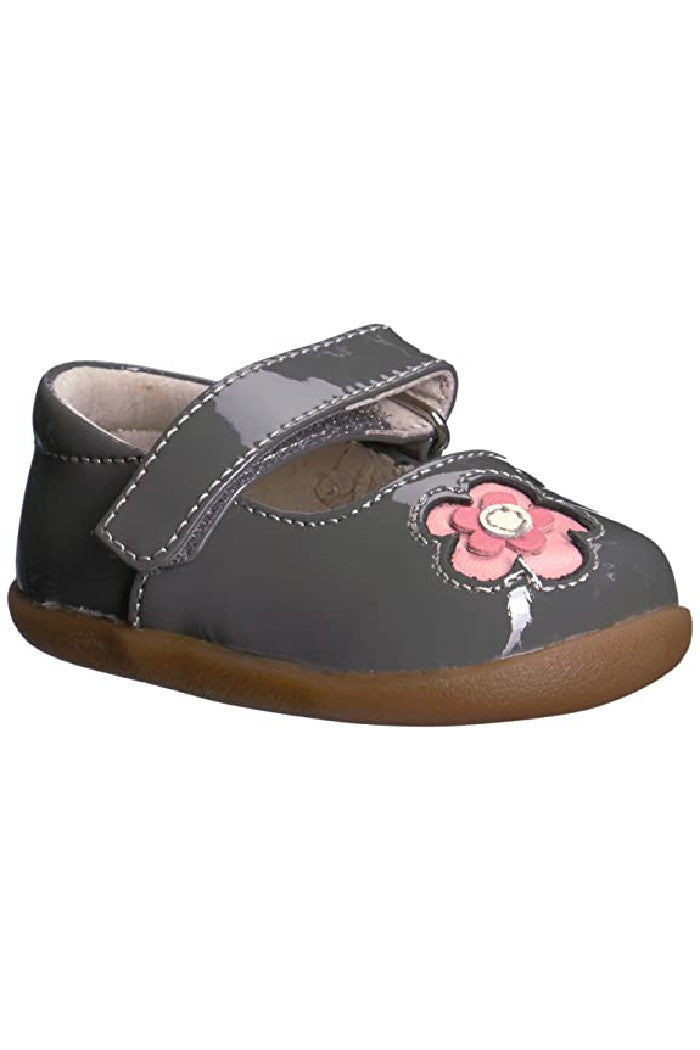 See Kai Run Infants Stella Gray Patent Leather