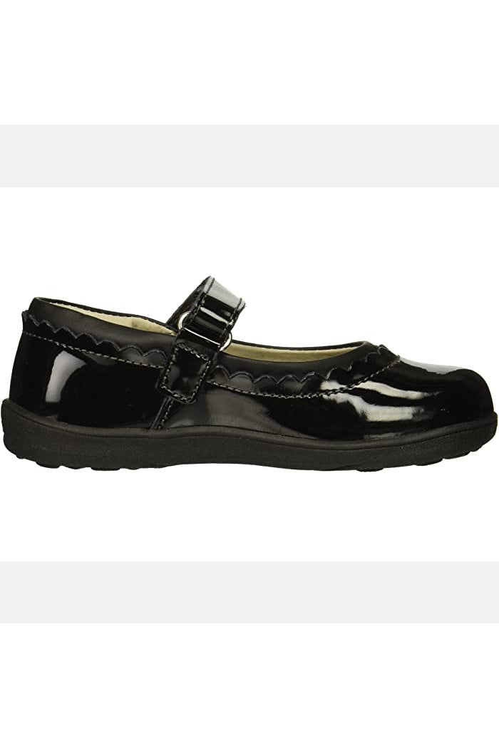 See Kai Run Jane II Black Patent Youth Sizes