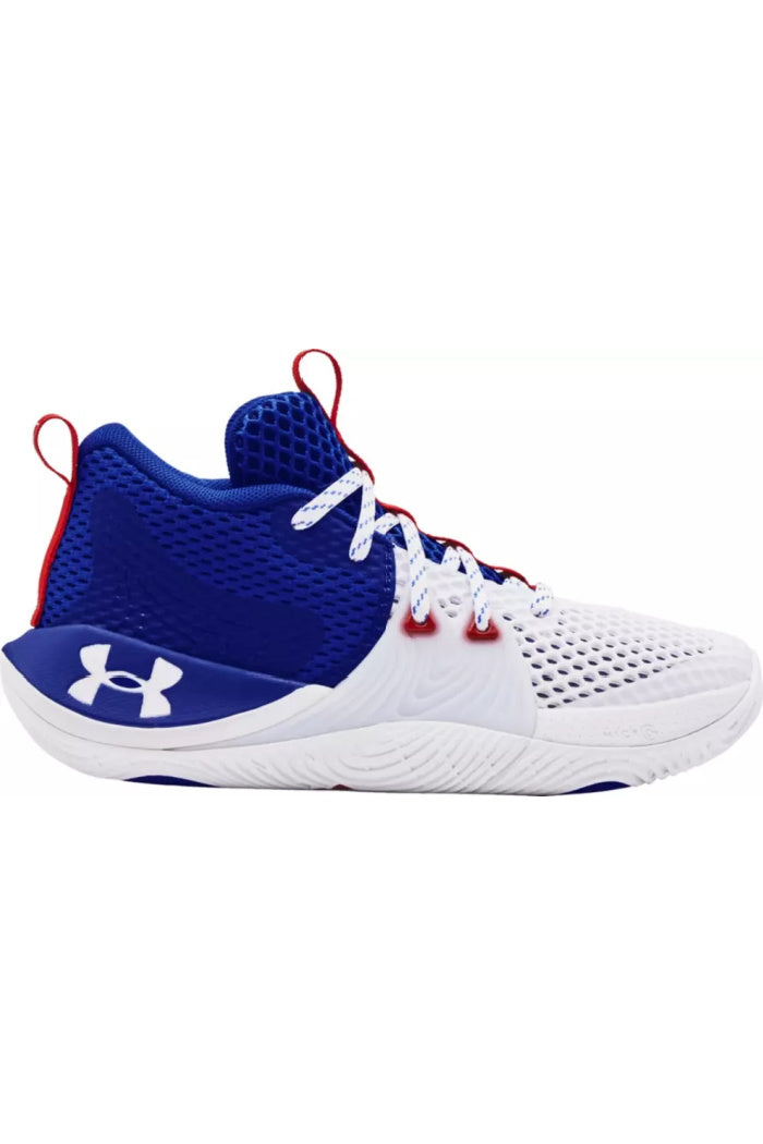 Under Armour Embiid One Boys Grade School Basketball Shoes Blue White White Size 4.5