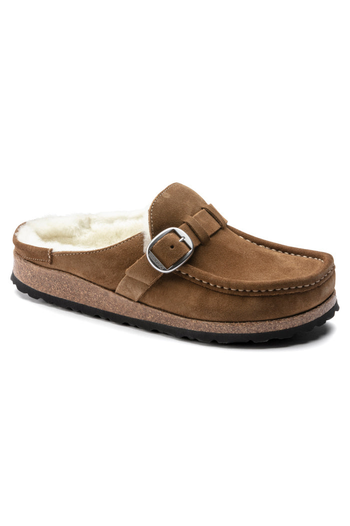 BIRKENSTOCK BUCKLEY SHEARLING IN TEA