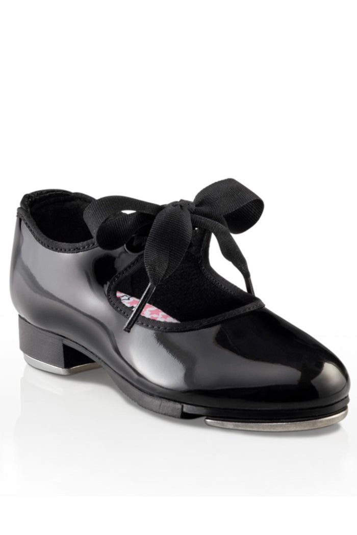 Capezio JR Tyette Tap Dance Shoe in Black Patent