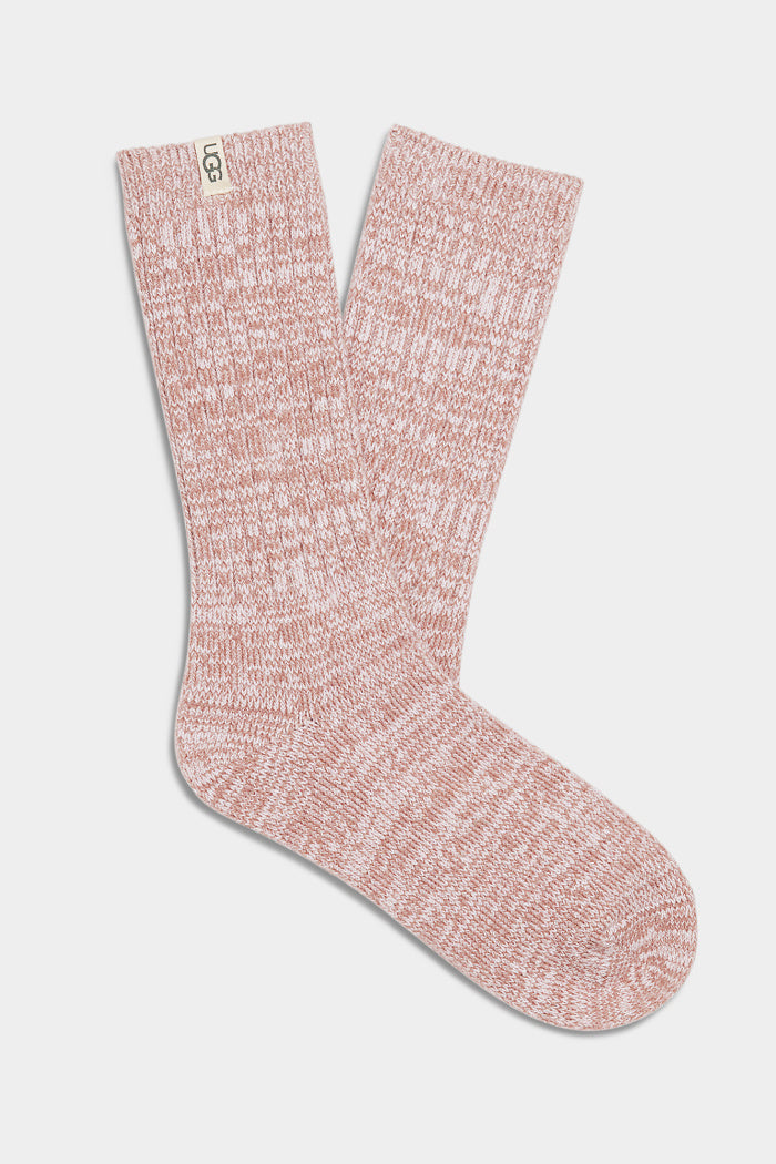 UGG W RIB KNIT SLOUCHY CREW SOCKS