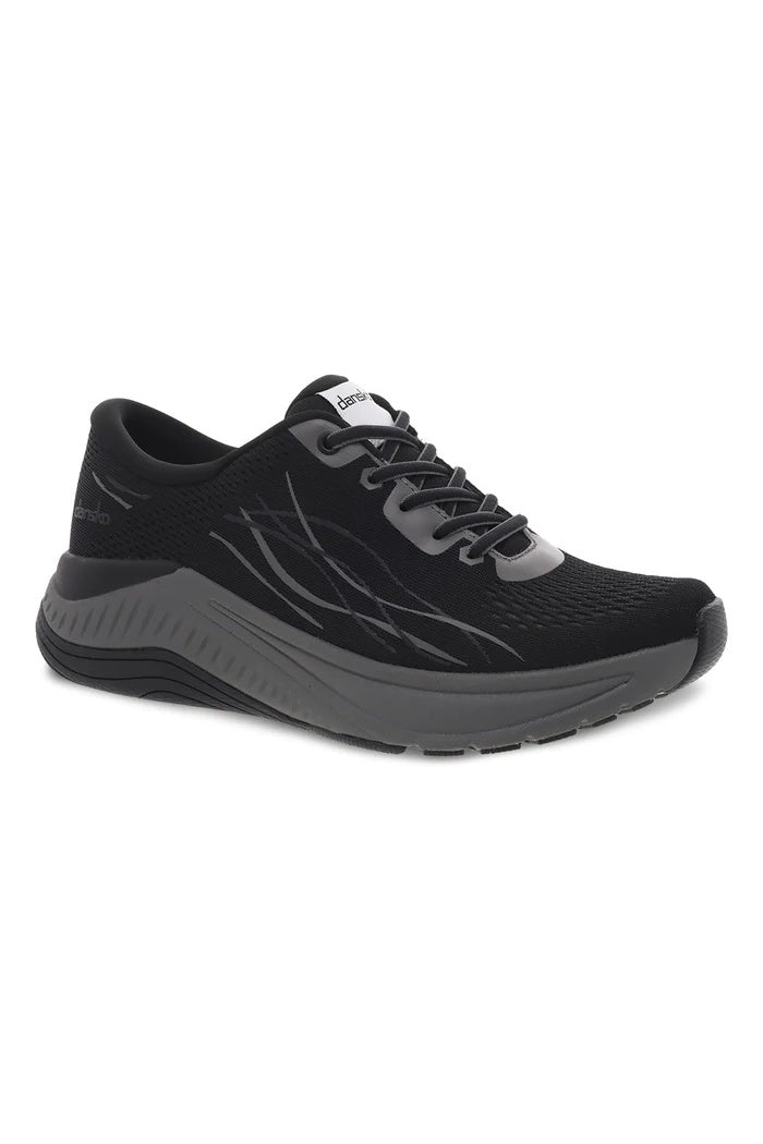 Dansko Pace Mesh Walking Sneaker Wide Width in Black/Grey