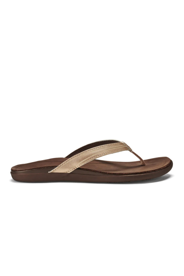 Women's Olukai Aukai Sandals in Copper/Dk Java
