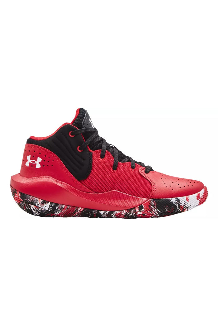 Boy's Under Armour GS Jet '21 in Black/Red
