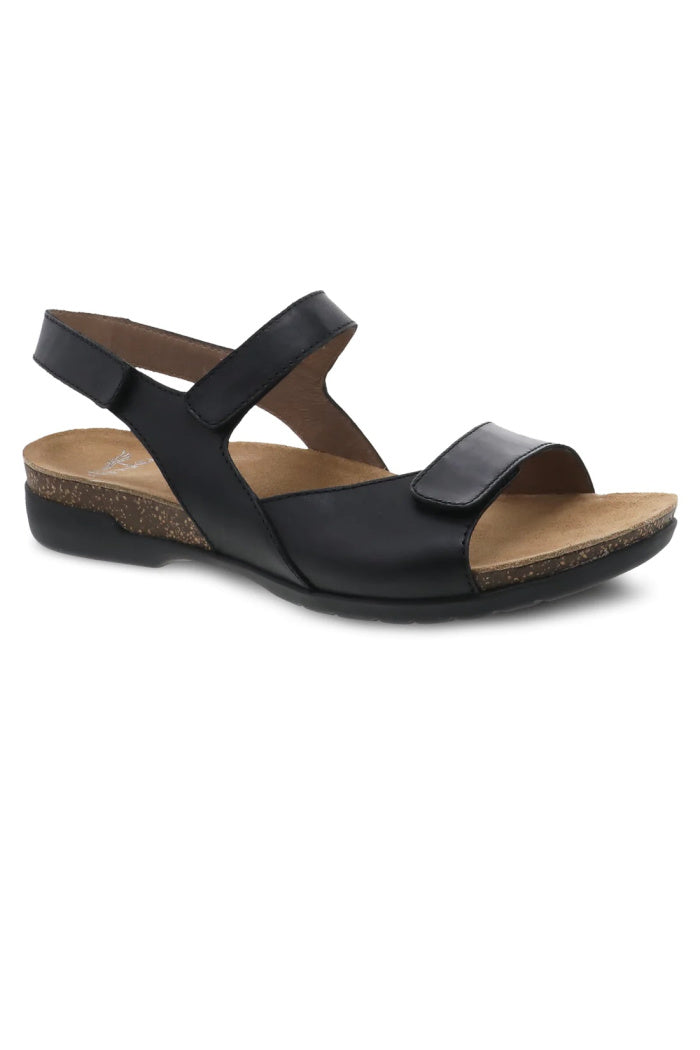 DANKSO RONDA IN BLACK WAXY BURNISHED LEATHER