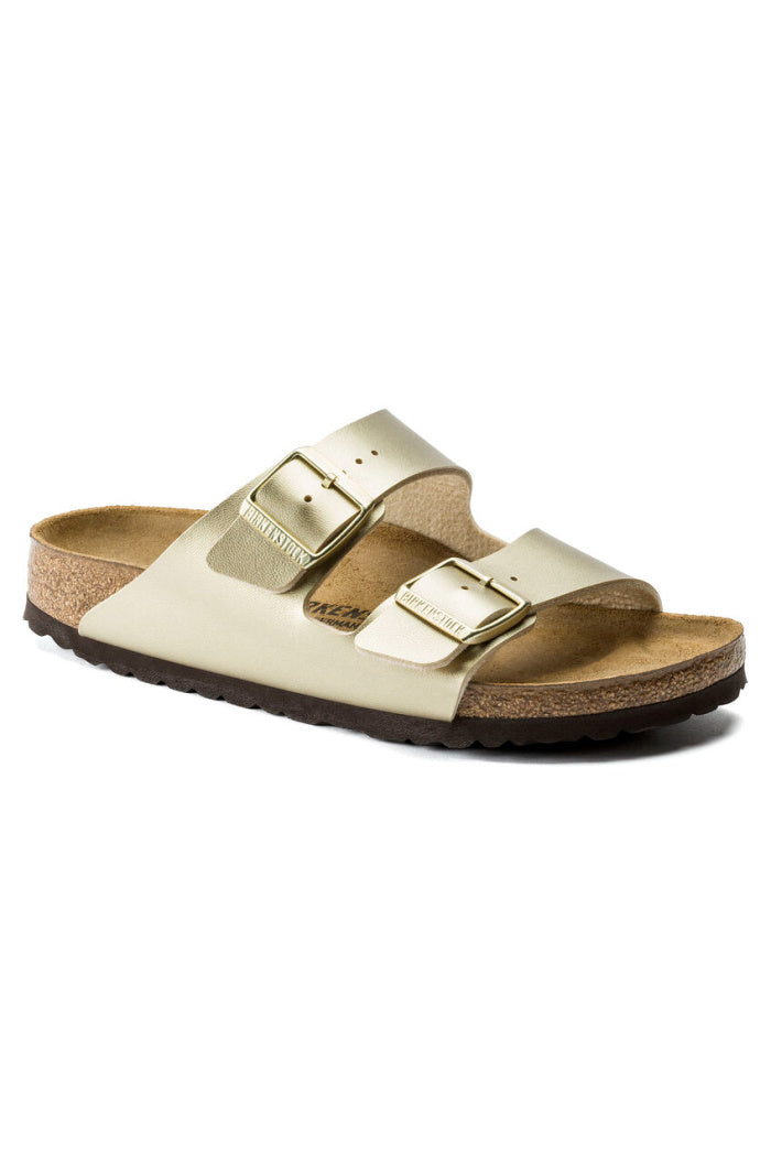 BIRKENSTOCK ARIZONA IN GOLD BIRKO FLOR