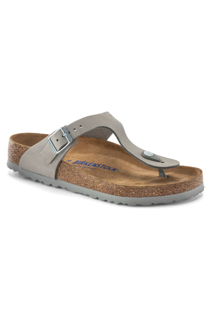 BIRKENSTOCK GIZEH MEDIUM WIDTH IN DOVE GRAY villageshoes