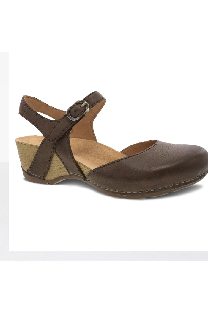 Dansko Tiffani Milled Burnished in Tan