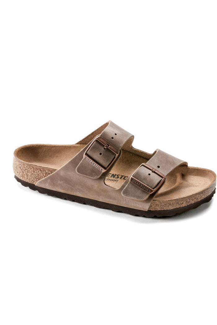 BIRKENSTOCK ARIZONA TOBACCO LEATHER NARROW  WIDTH
