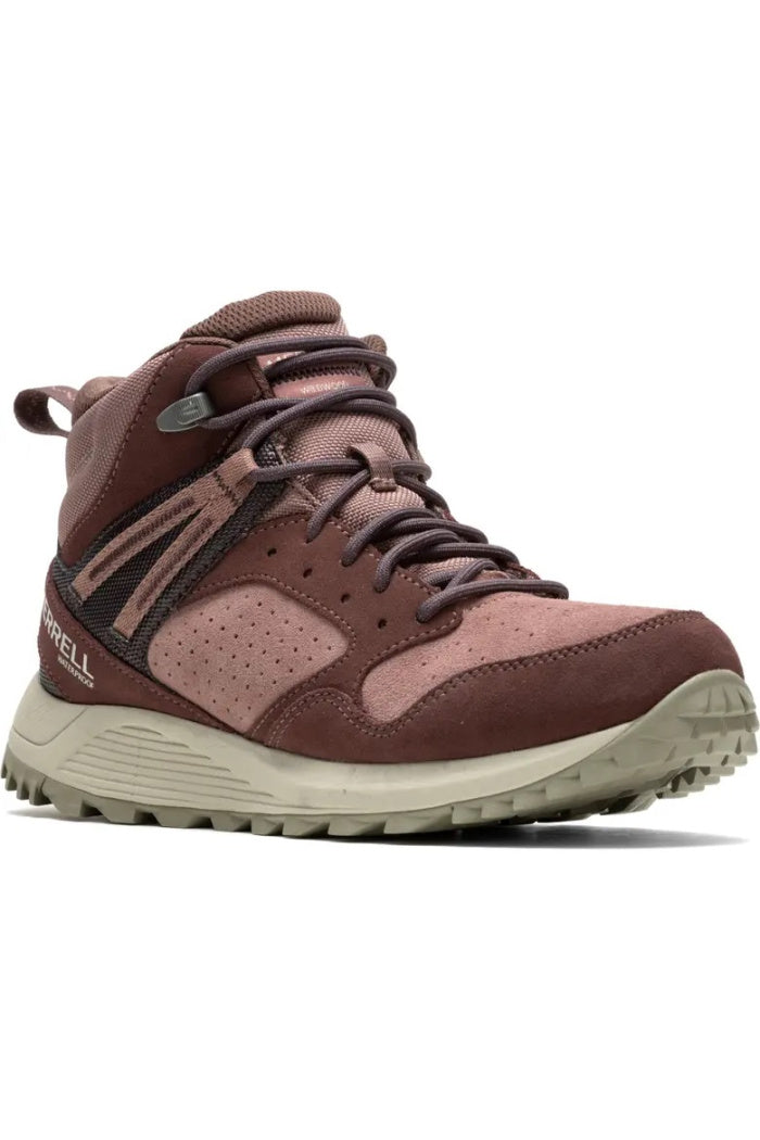 WOMEN'S MERRELL WILDWOOD MID LTR WATERPROOF BOOT – villageshoes