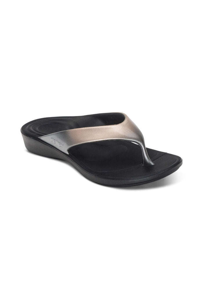 Women's Aetrex Maui Sandal in Gray