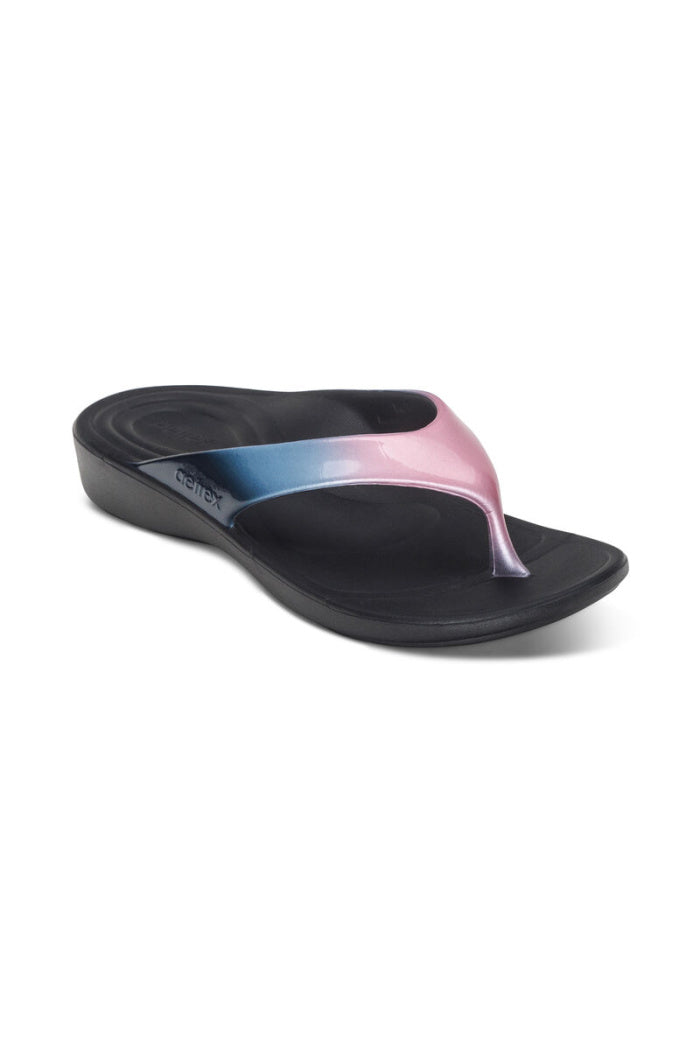 Women's Aetrex Maui Sandal in Gray