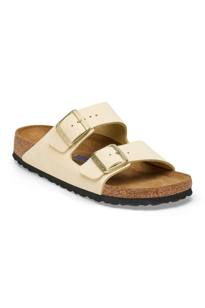 Birkenstock Arizona Nubuck Leather Soft Footbed Narrow Width