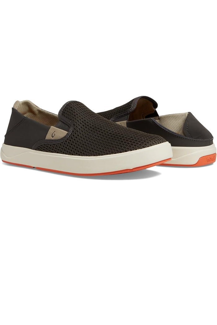 Men's OluKai Lae'ahi Slip-On Sneakers in Blue Depth/Blue Depth