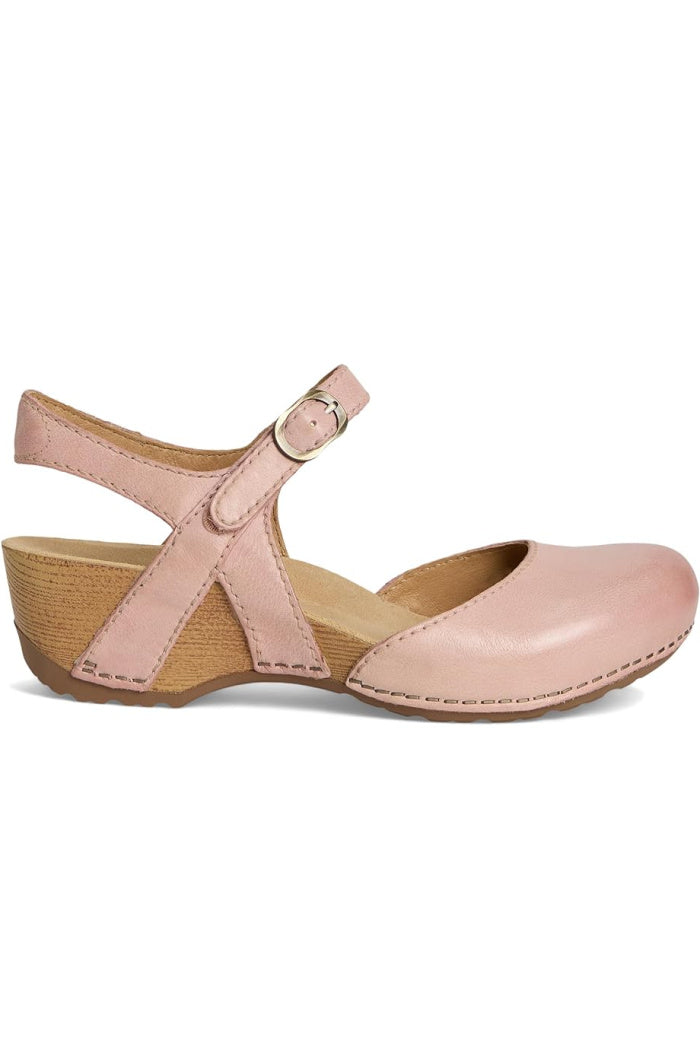 Dansko Tiffani Milled Burnished in Tan