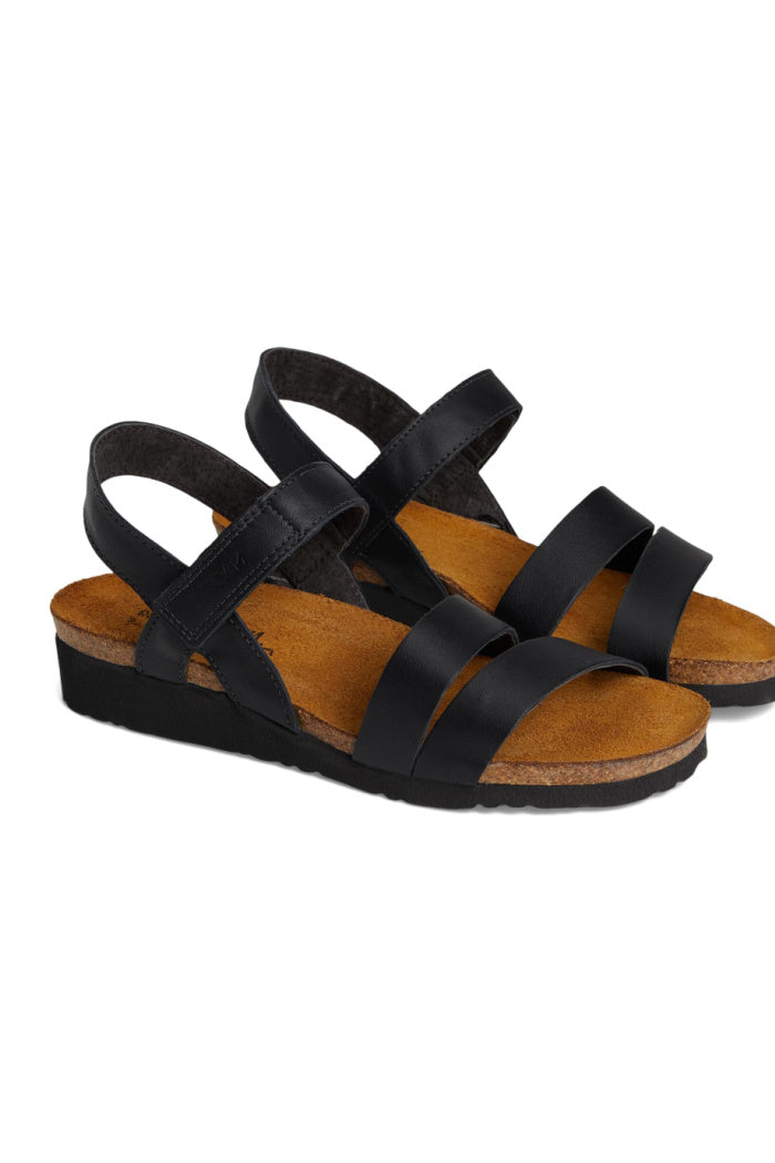 Naot Kayla Wide Width in Navy Velvet Nubuck
