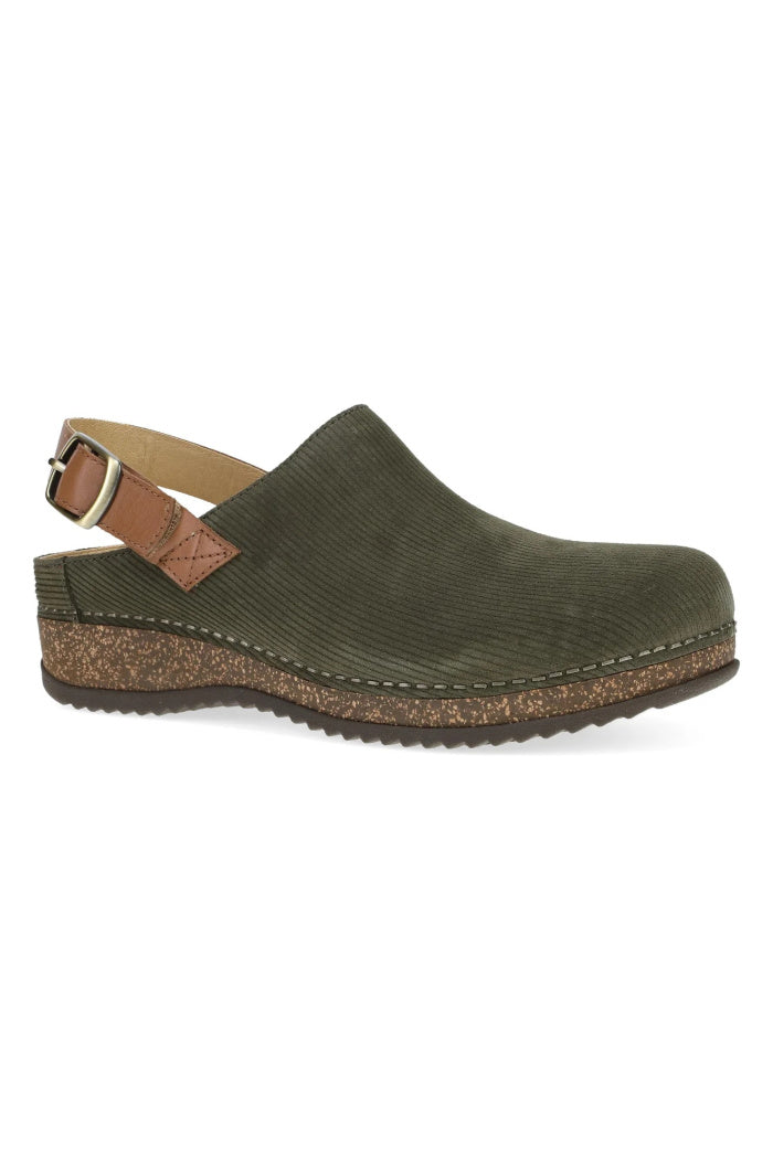 Dansko Merrin in Olive Embossed Suede