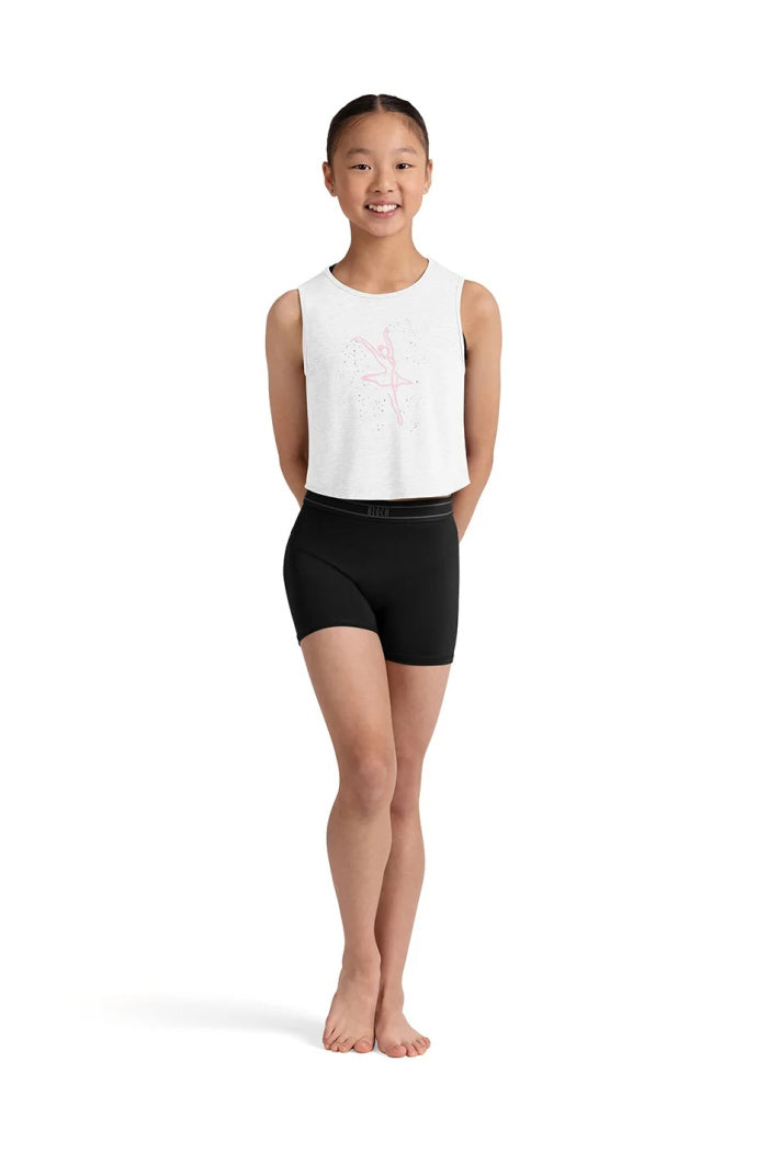 Bloch Children's Ballerina Print Twist Back T-Shirt