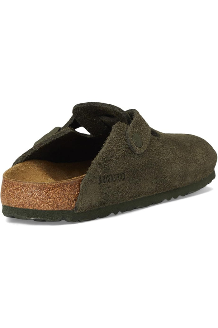 靴 BIRKENSTOCK BOSTON 38 narrow Birkenstock Boston Soft Footbed Taupe Suede Narrow | UNISEX