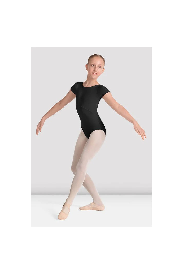 Mirella By Bloch Back Twist Back Cap sleeve Leo