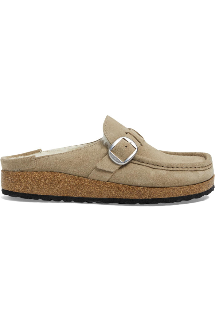Birkenstock Buckley Shearling in Taupe