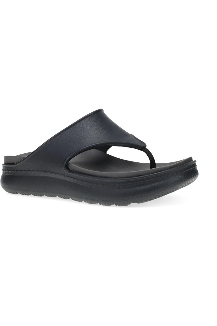 Dansko Devyn Thong Sandal - Black Rubber