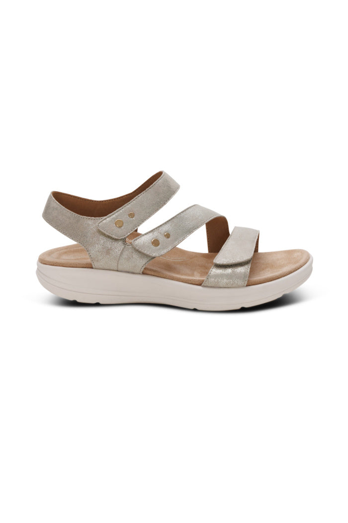 Aetrex Savannah Adjustable Quarter Strap Sandal