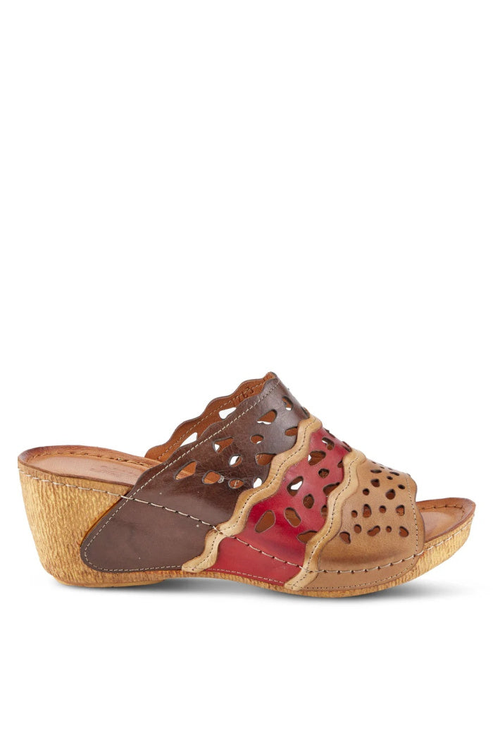 Footy Wedge Sandal