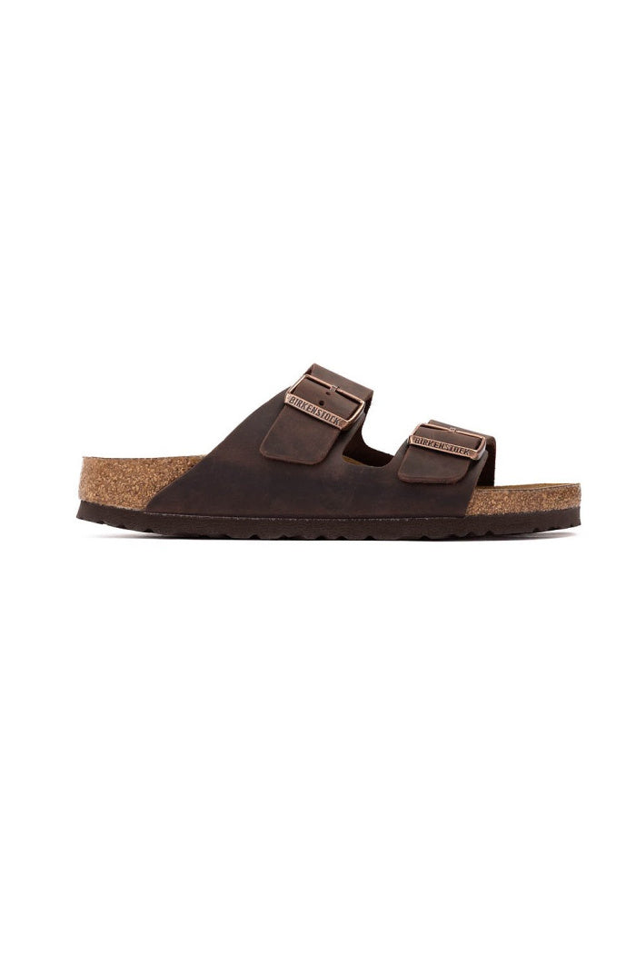 Birkenstock Arizona Suede Leather Regular Width in Dark Tea