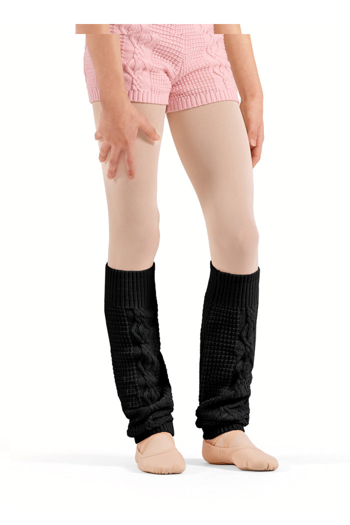 Girls Knit Cable Leg Warmers